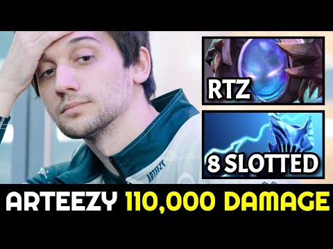 ARTEEZY 110,000 Damage Intense Game vs 8 Slotted Refresher Razor Dota 2
