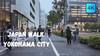 yokohama city walking japan tour walking in urban areas japan4k60fps