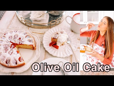 Strawberry OLIVE OIL Cake | Italian Dessert