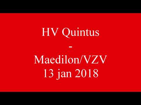 HV Quintus - Maedilon/VZV, 13 jan 2018, samenvatting