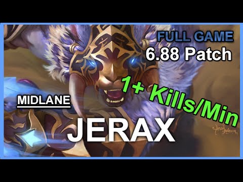 Jerax Ursa 6.88 | More than 1 kill/min | Full Game