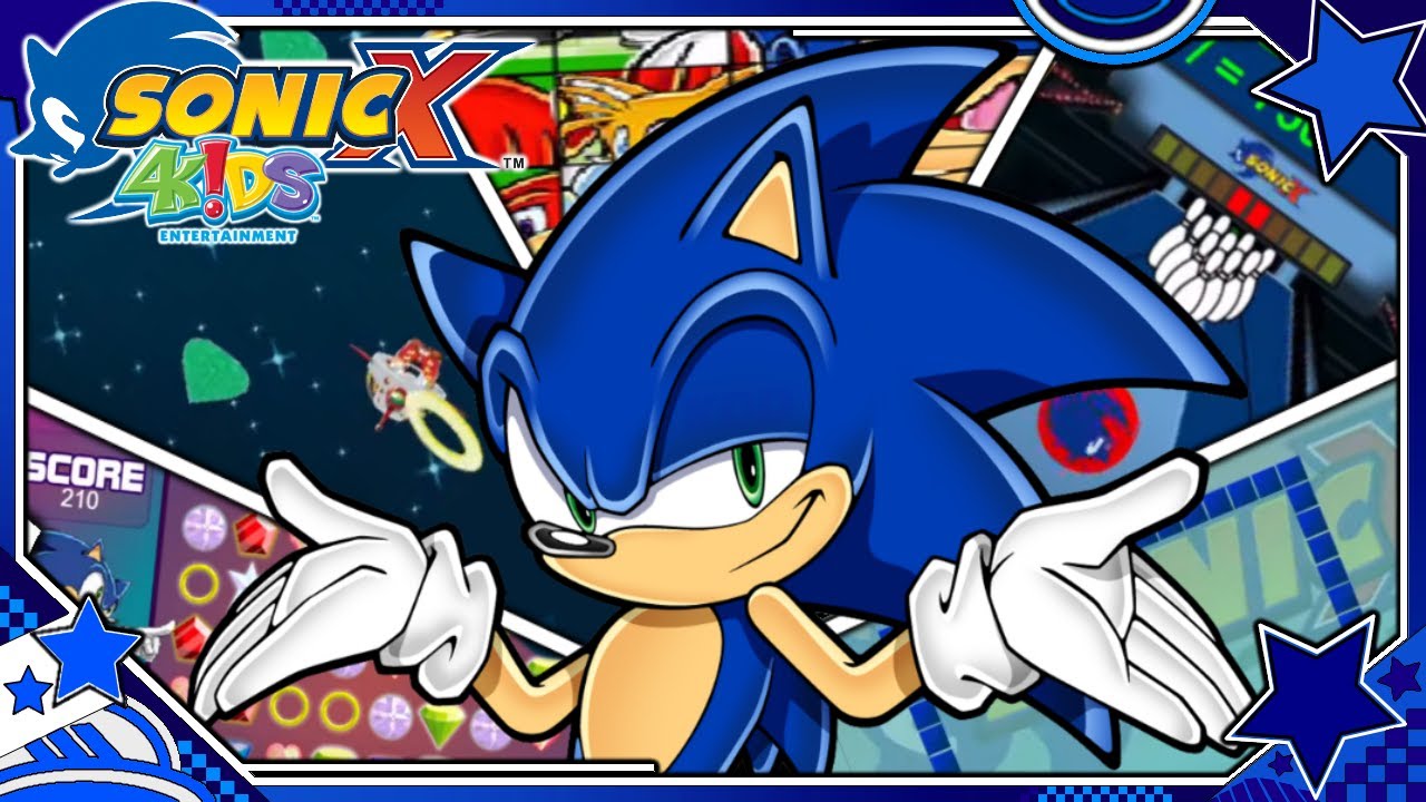 ✪ Sonic X: 4Kids Mini Game Collection - Gameplay Showcase ✪