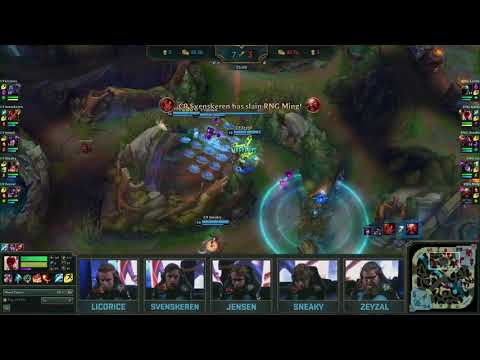 【S8全球总决赛】小组赛C9 VS RNG C9队内语音