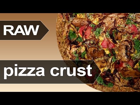 How to make raw pizza crust - healthy recipe for pizza crust without gluten no eggs no milk