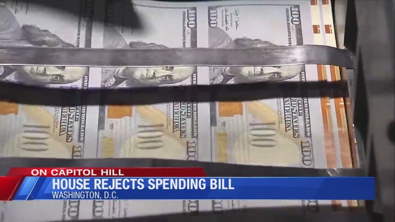 House rejects spending bill