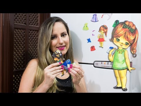 Como Fazer Bonecas de Papel com Roupas - Artesanato - Faça Você Mesma