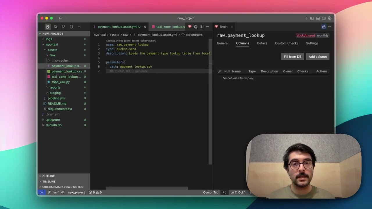 Auto-Generate Column Schema from Your Database