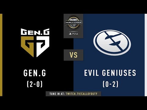 Gen.G vs Evil Geniuses | CWL Pro League 2019 | Division A | Week 1 | Day 4