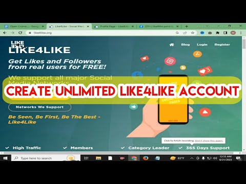 Like4Like Unlimited Account Create || Create Unlimited Like4Like Account || Easy It Tech 24