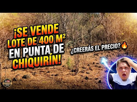 Se vende un lote de 400 m², En La Unión punta de Chiquirin ￼