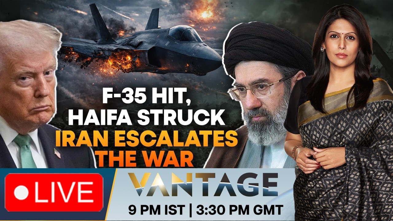 LIVE: Iran Claims First Strike on US F-35 Amid Escalating West Asia War | Vantage with Palki Sharma