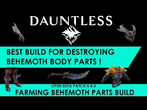 Dauntless - Best Build For Breaking Behemoth Parts [Build Guide]