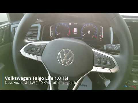 Volkswagen Taigo Life 1.0 TSI - Predstavitev vozila