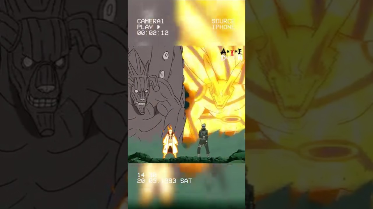 8 And 9 Tails Entry Same As Madara And Obito 🥶🔥#anime #obito #kakashi #madara