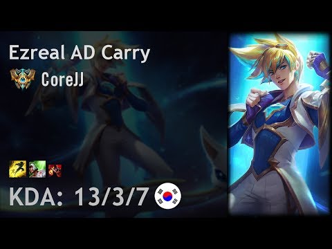 Ezreal AD Carry vs Jhin - CoreJJ - KR Challenger Patch 7.17