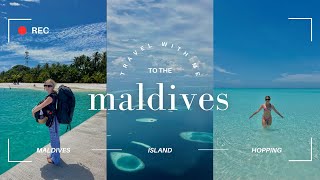 TRAVEL WITH ME TO THE MALDIVES | Male to Fulidhoo Vlog | Backpacking the Maldives on a Budget!