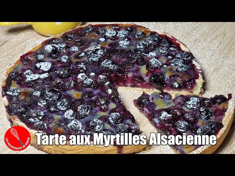 Tarte aux Myrtilles Alsacienne 🫐 : Recette Traditionnelle et Délicieuse ! 🫐🍰
