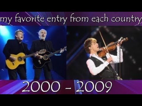 Eurovision 2000 - 2009 | my favorite entry from each country