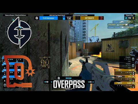 EG.CD vs. Detonate - Map 2 [Overpass] - ESEA Cash Cup Circuit Season 1 Cup 2 NA - Grand-final