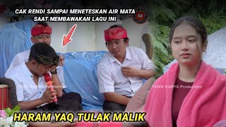 Download lagu Cak Rendi even shed tears when he sang the song Haram Yaq Tulak Malik at Temu Karya 05 mp3