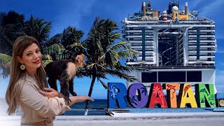 MONKEYS, BEACH AND MSC WORLD AMERICA 🐒 🏝️ | ROATAN CRUISE PORT ADVENTURE 🇭🇳 