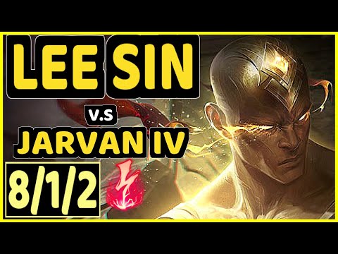 ERASUS (LEE SIN) vs JARVAN IV - 8/1/2 KDA JUNGLE GAMEPLAY - BR Ranked MASTER