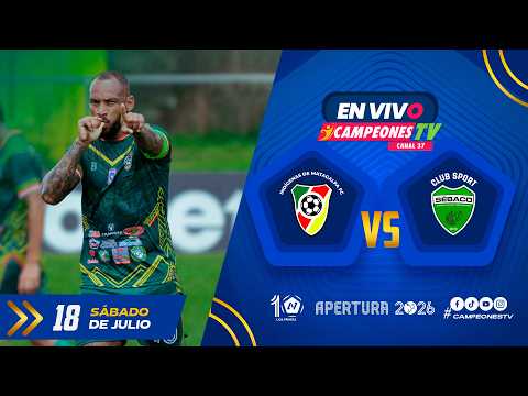 ⚽🔥 EN VIVO | Indígenas de Matagalpa Vs CS Sébaco | Jornada 1 | Apertura 2026 | 18/07/2026