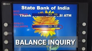 how to check mod balance in sbi atm
