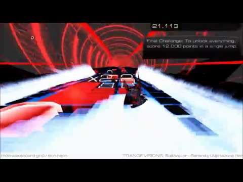 Saltwater - Serenity ( Alphazone remix) Audiosurf 2 Wakeboard Grid