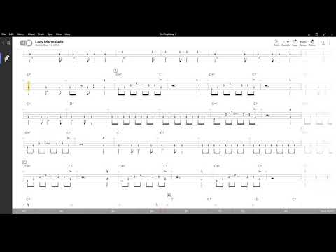 Lady Marmalade ( La Belle ) ,Tablatura e base Senza Basso - Backing bass track - NO BASS