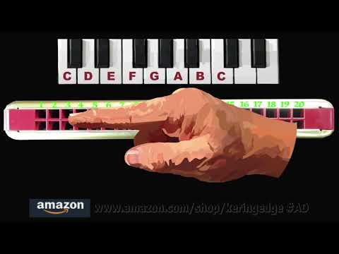 Wie man eine Tremolo-Mundharmonika mit 20 Löchern spielt