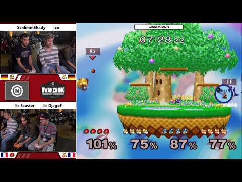 Awakening3 - Ice + SchlimmShady Vs. Djagof + Fauster - Winners Semis - Melee Doubles