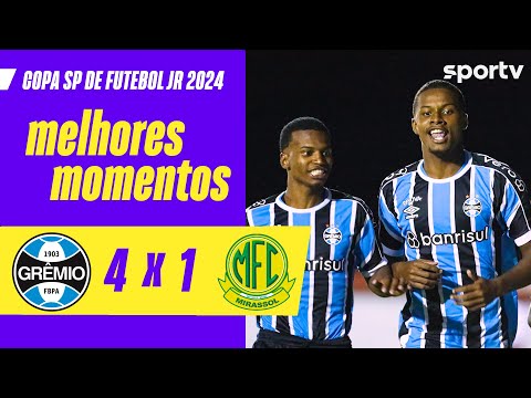 Gols e lances de Grêmio x Mirassol