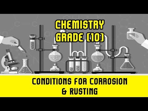 7. Conditions For Corrosion & Rusting | Oxidation Reaction Of Iron | Chemistry Grade 10