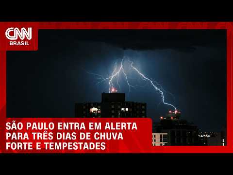 Três dias de chuva: SP entra em atenção para tempestades | CNN NOVO DIA