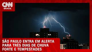 Vídeo: Três dias de chuva: SP entra em atenção para tempestades | CNN NOVO DIA
