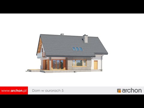 Dom w aurorach 5 – Komfortowy dom z poddaszem użytkowym I ARCHON+ Projekty Domów