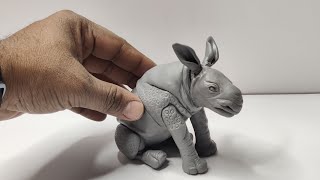 🔥🔥Sculpting Amazing Baby Rhino #ad #shorts #viral