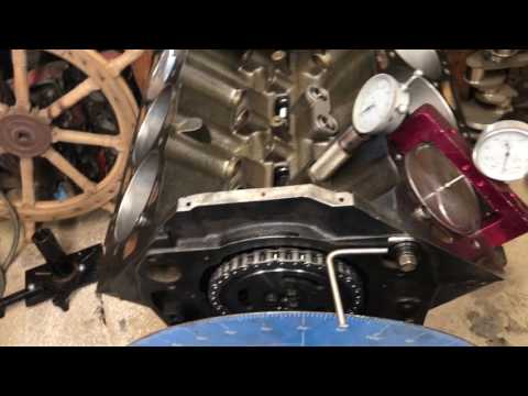502 engine build, cam install/Degree