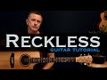 Reckless Australian Crawl guitar lesson tutorial [inc guitar solo]