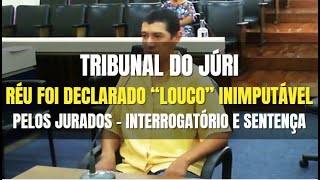 🔴Tribunal do Júri: Jurados declararam o RÉU totalmente LOUCO (INIMPUTÁVEL) Interrogatório e Sentença