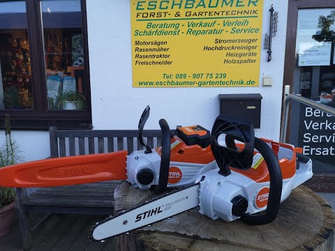 Vergleich zwischen der Stihl Akku-Motorsäge MSA 60 C und der Stihl Akku-Motorsäge MSA 70 C