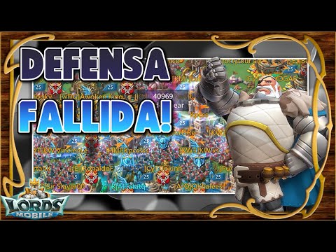 Lords Mobile ES - Rally trap online pierde 600M de poder en tropas por intentar defender!