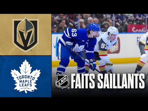 Golden Knights vs Maple Leafs | 23/01/26 | Faits saillants