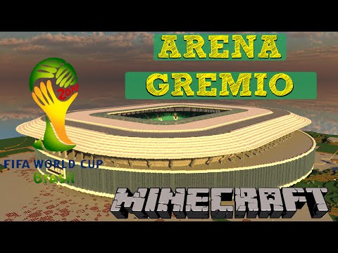 Minecraft MEGABUILD - Arena Gremio (Stadium) - Brazil 2014