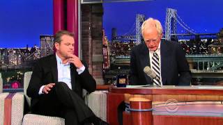 Matt Damon on David Letterman - July 31 2013 - Full Interview