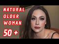 Choose Me Attractive Beautiful Natural Older Women Over 50 Stockings Lingerie High Heels