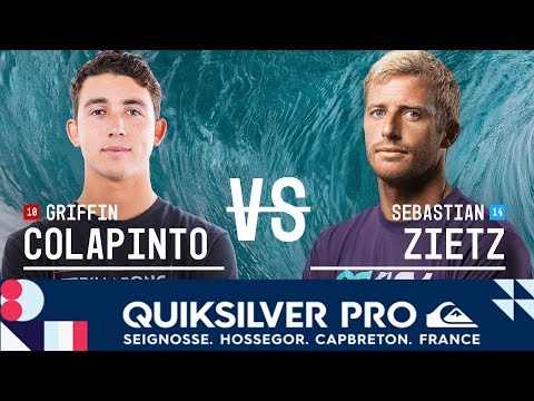 Sebastian Zietz vs. Griffin Colapinto -  Round Three, Heat 11 - 2018 Quiksilver Pro France