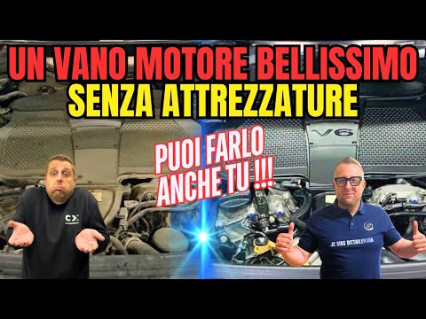 Come PULIRE il VANO MOTORE SENZA ATTREZZATURE e strumenti professionali