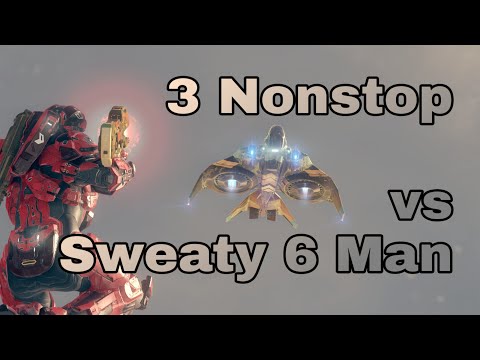 3 Nonstop Vs. Sweaty 6 Man Team | Halo 5 Warzone